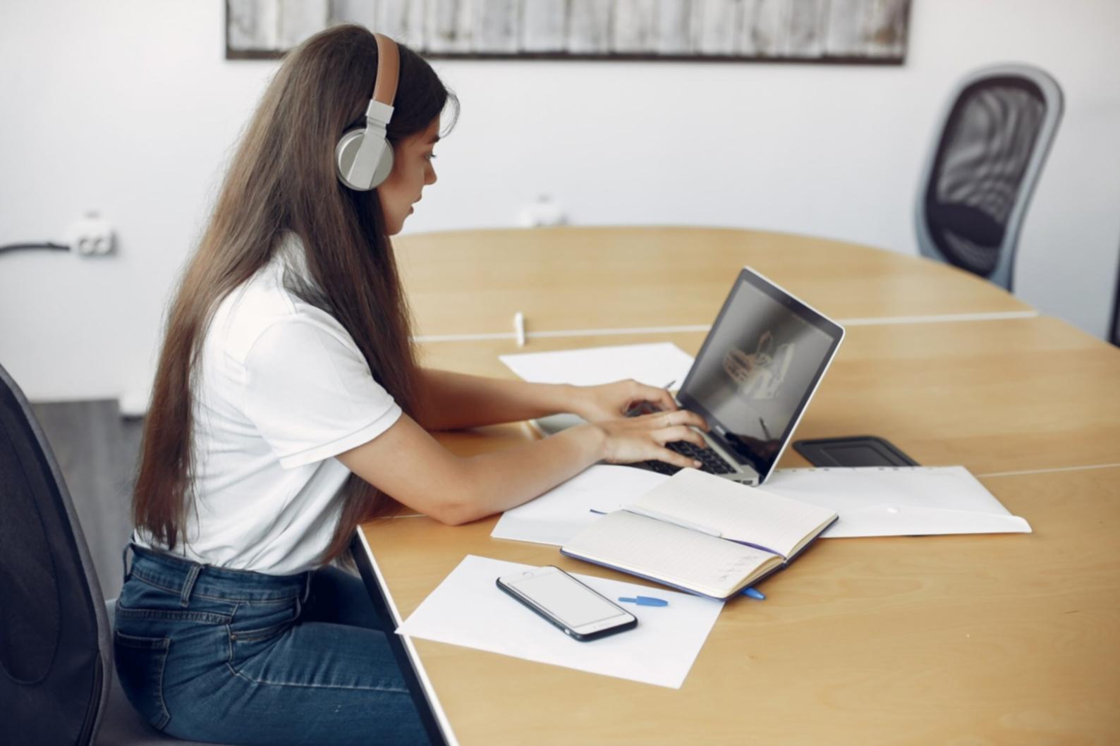 Professional business finance training environment with participants engaged in learning